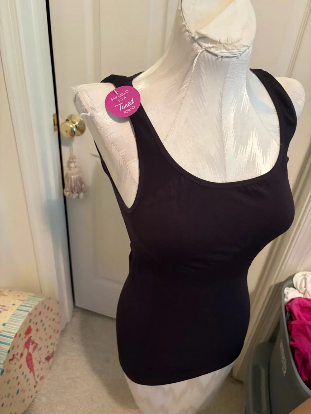 barely there Black Scoop-Neck shaper XL nwt